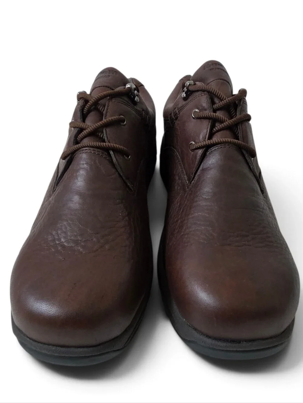 Dunham Men's Brown Leather Lace-Up Casual Comfort Shoes Rugged Rubber Sole SZ 10